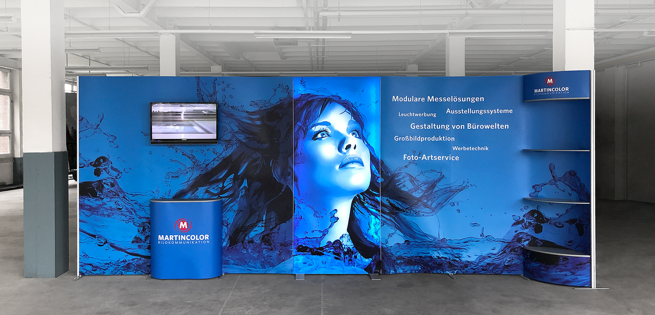 Flexibler Messestand ISOframe Wave Flexibler Messestand ISOframe Wave