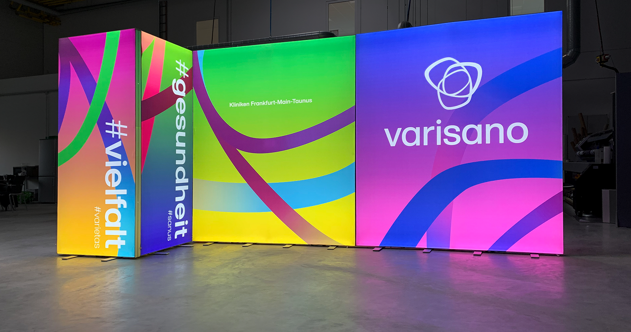 Referenzen beleuchteter Messestand Referenzen beleuchteter Messestand